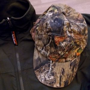 LL Bean camo light hat.